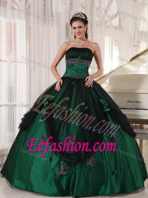 Impressive Green Strapless Quinceanera Dresses and with Beading