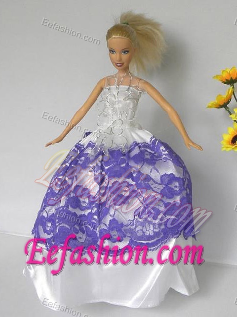 Free Shippment Barbie Doll Wedding Clothes Party Dresses Gown