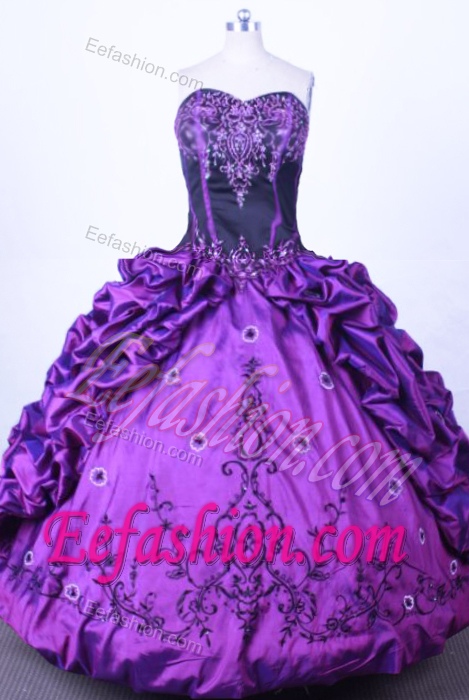 Luxuriously Sweetheart Purple Quinceanera Formal Dress with Pick Ups
