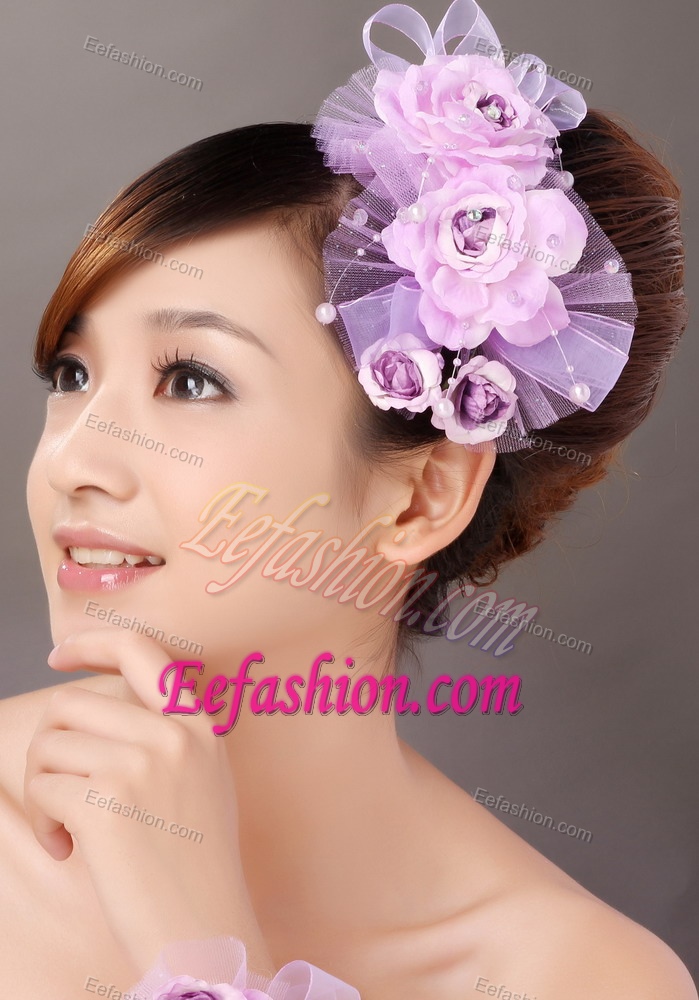 Formal Taffeta and Tulle Hand Made Flowers Women s Fascinators For Party