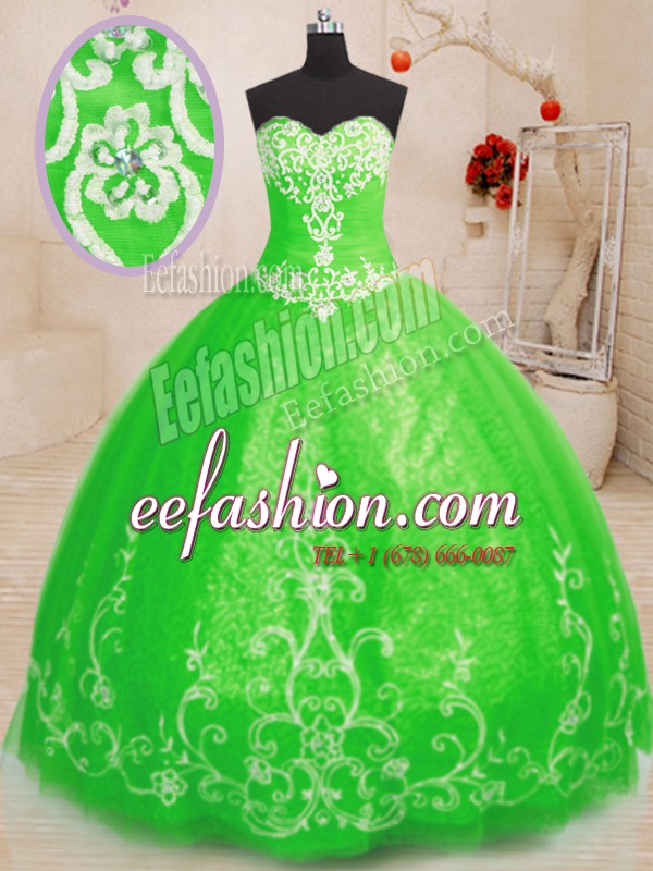 Dynamic Floor Length Lace Up Quinceanera Gowns for Military Ball and Sweet 16 and Quinceanera with Beading and Appliques