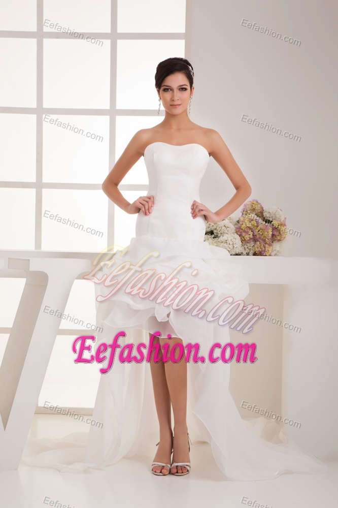 High-low Sweetheart Dresses for Wedding and Pick-ups