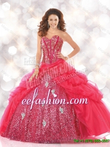 New Style Sweetheart Sweet 16 Dresses with Sequins and Beading