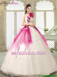 2016 Spring Classical Multi Color Quinceanera Gowns with Appliques and Ruffles