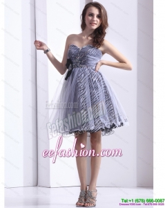 New Style Sweetheart Leopard 2015 Prom Dress with Beading