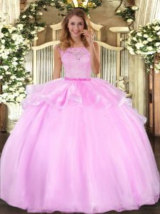 Colorful Floor Length Ball Gowns Sleeveless Lilac Ball Gown Prom Dress Clasp Handle