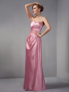 Rose Pink Mother of the Bride Dresses with Sweetheart in Taffeta