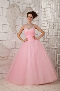 Recommended Pink Ball Gown Straps Quinceanera Dresses to Long