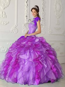 Wonderful Strapless Long Satin and Organza Sweet 15 Dresses for Fall