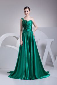 2012 Elegant One Shoulder Turquoise Little Girls Formal Dresses under 200