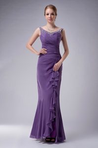 Purple Straps Pretty Wedding Guest Dress for Summer